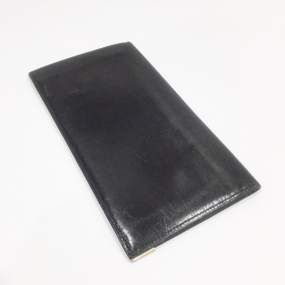 Celine carriage logo black leather large vintage bifold wallet - Picture 6 of 11
